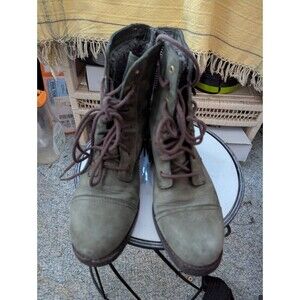 Women's Uggs Kilmer Grn Suede Sherpa lined side zip boots sn1017485 US9 EU40